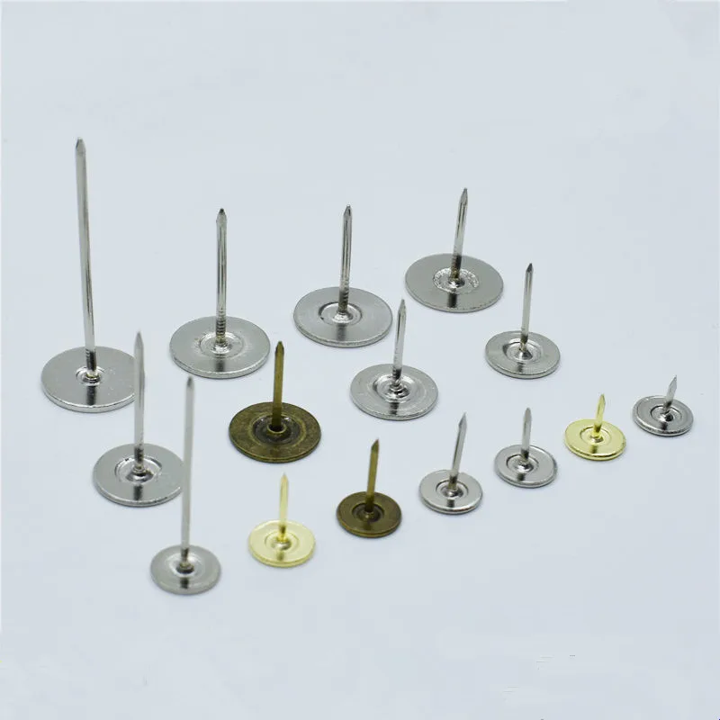 

100pcs Metal Pushpin Decorative Thumbtacks Antique Tack Pin Nail Round Shape Push Pins Thumb Tacks Wall Cork Board Office