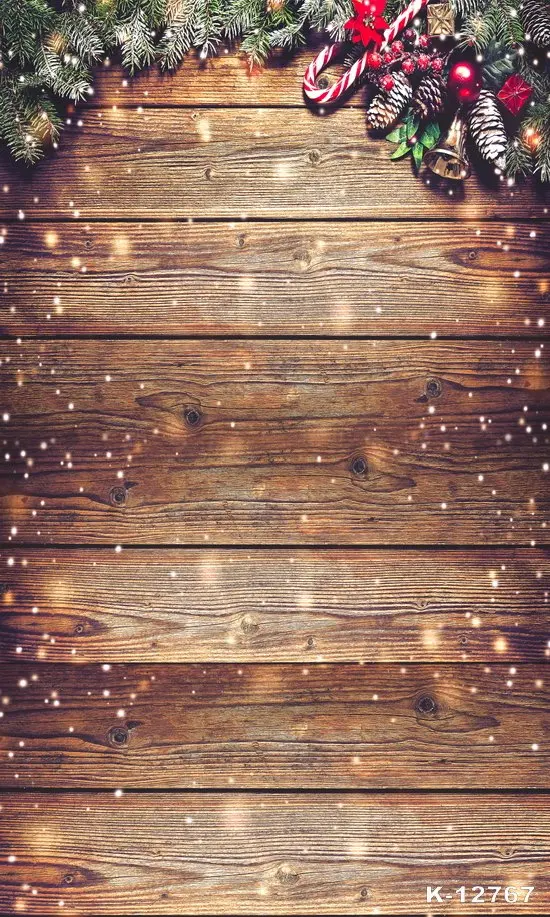 

Snowflake Gold Glitter Christmas Wood Wall Photography Backdrop Xmas Vintage Wooden Floor Background Photo Studio Booth Props