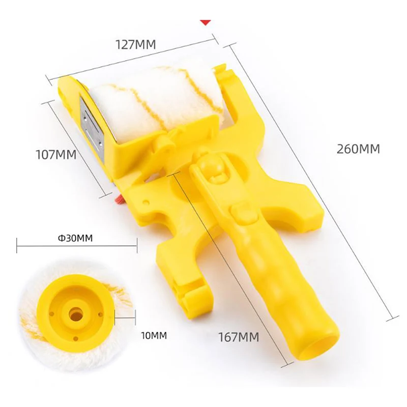 

Separation Trimming Roller Brush Clean-Cut Paint Edger Roller Brush Safe Tool For Home Room Wall Ceilings