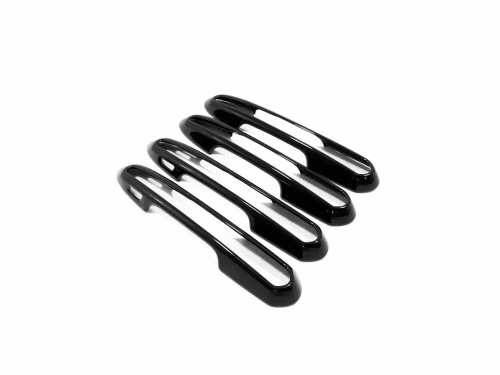 Полый глянцевый черный чехол для боковой дверной ручки отделка 4 шт. Toyota Rav4 2019 - 2020