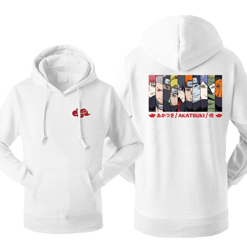 Мужские худи Nrauto толстовка спортивный костюм Акацуки японское аниме флисовое