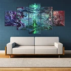 Плакаты для видеоигр World of Warcraft, постеры для декора стен, 5 шт.