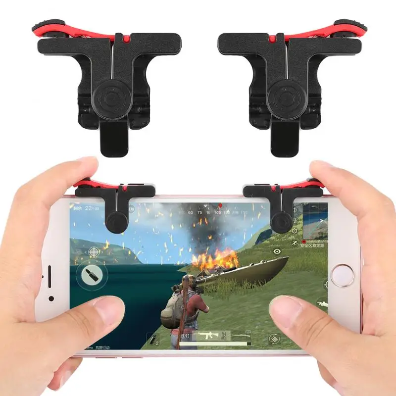 

1 Pair PUBG Moible Phone Controller Gamepad Free Fire L1 R1 Trigger Game Pad Grip Joystick For iPhone Android Accessories