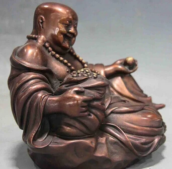 Бесплатная доставка &ltкитайский буддийский красная медь бронза счастливое