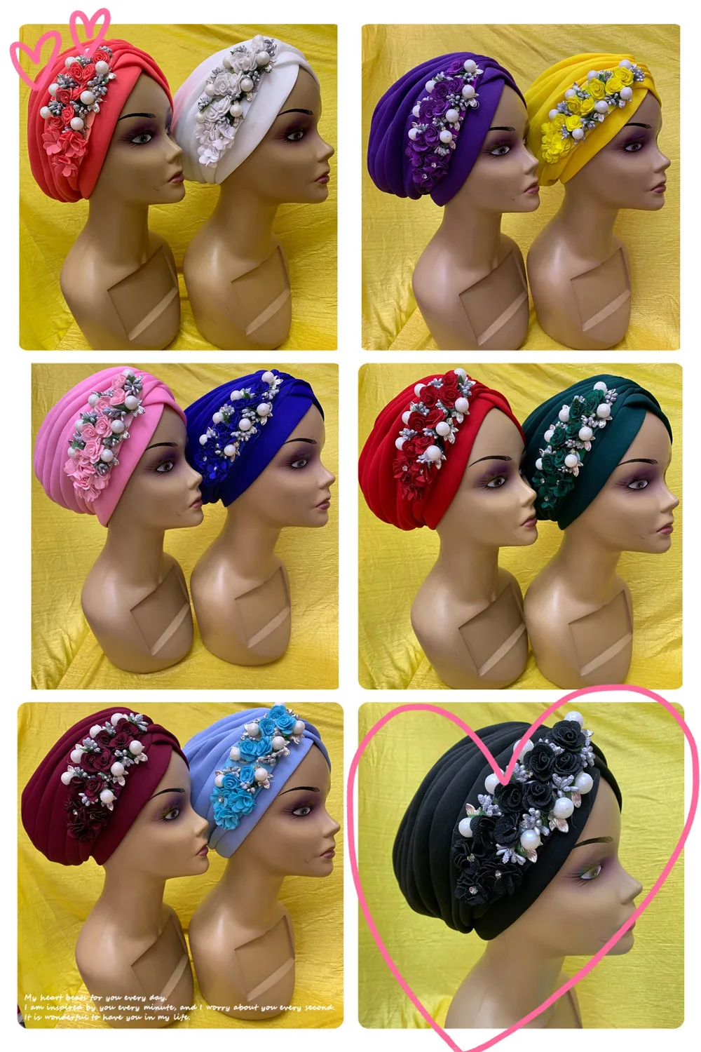 Женский хиджаб новейший африканский Авто тюрбан благородный цветок Нигерийский