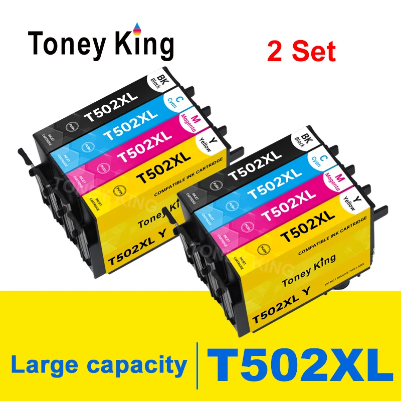 

Toney universal (король 502 502XL полностью совместимый чернильный картридж для принтера Epson Expression Home XP-5100 XP-5105 рабочей силы WF-2860 WF-2865 принтер
