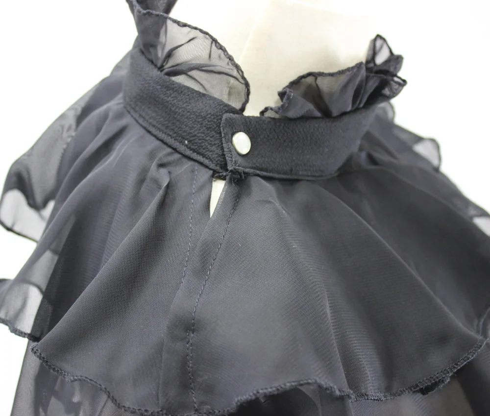 

Vintage Black Detachable Collars Women Fake Collars Necklace Choker Ladies Shirt Sweater Necktie Women Blouse False Collar Tie