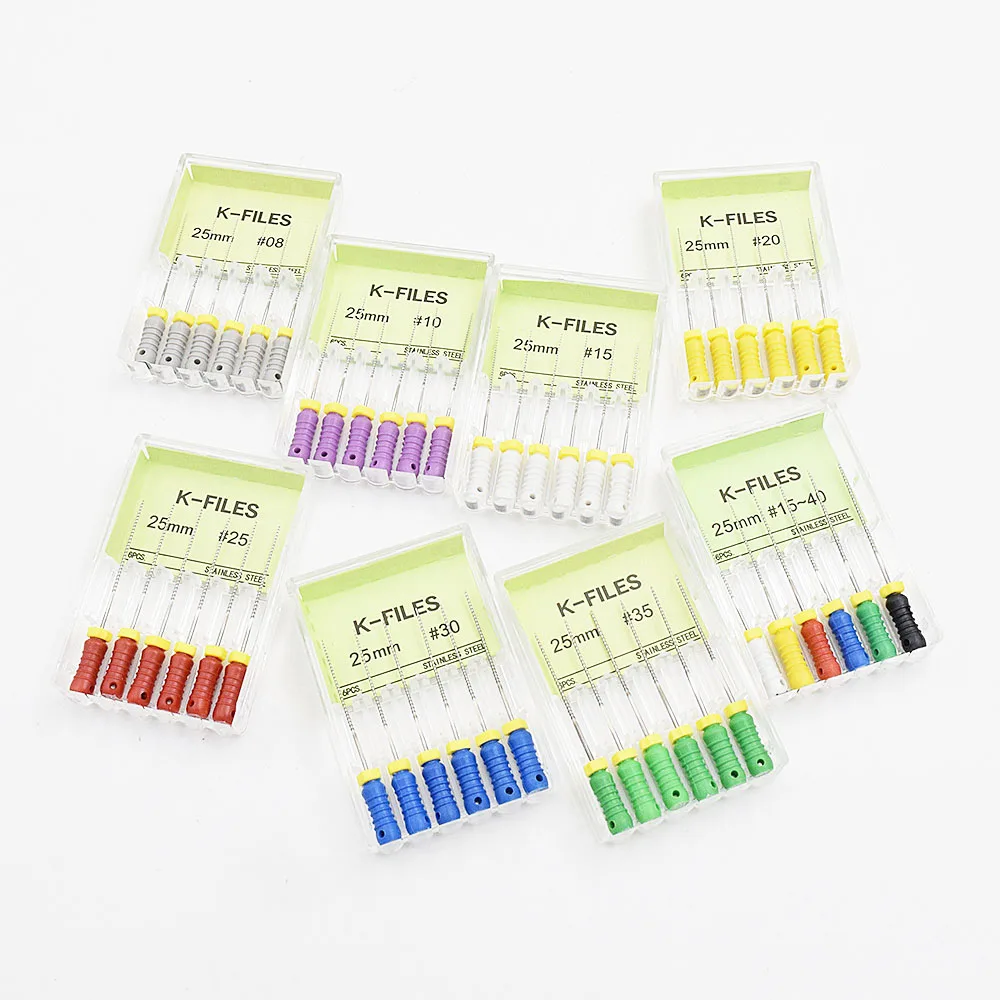 1 коробка эндододонтический корневой канал нержавеющая сталь K-файлы