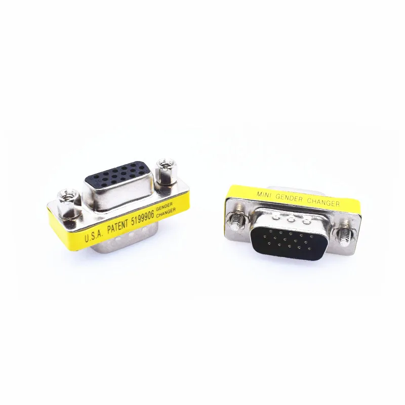 Разъемы D Sub HD15 DB15 Папа папа разъем VGA Мама переходник преобразователь