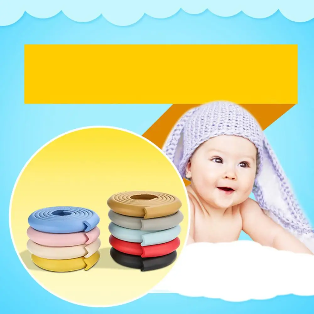 Protector de escritorio de esquina de seguridad para beb&eacute;s, protecci&oacute;n de goma para mesas, bordes suaves en forma de L, 2m-3