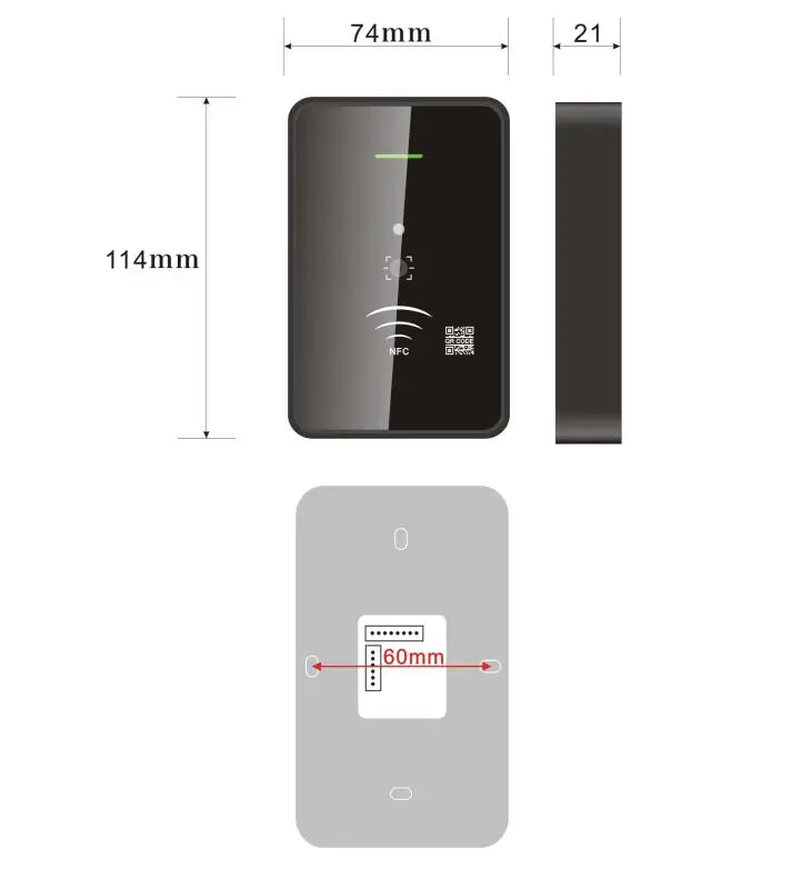 Считыватель штрих кодов qr код считыватель 13 56 МГц карт IC RS232 RS485 Wiegand 26 34 TTL 20000