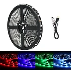 Неоновая Светодиодная лента с USB, Светодиодная лента RGB 5 в PC Smd 5050 0,5 M-5M, Светодиодная лента 5 в PC RGB, светодиодная лента для подсветки телевизора с контроллером 3 клавиши