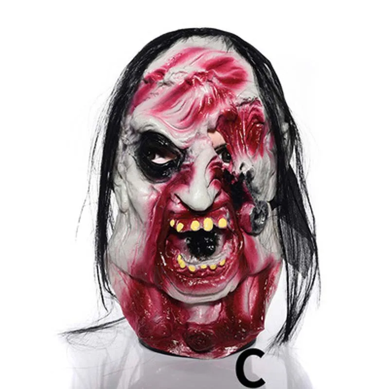 Реалистичная маска зомби-демона из латекса Вечерние Маски маскарадный головной