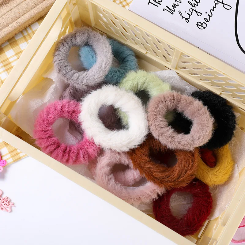 

Женская осенне-зимняя разноцветная блестящая веревка для волос с кольцом, Корейская версия простых аксессуаров для волос