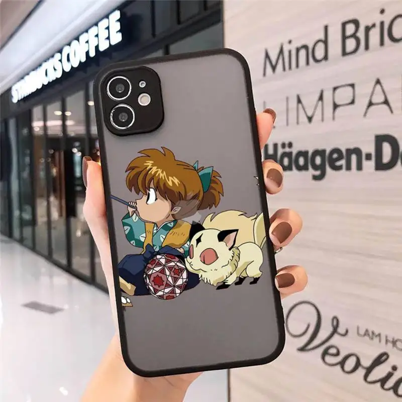

Anime Inuyasha Sesshoumaru Phone Cases Matte Transparent for iPhone 7 8 11 12 s mini pro X XS XR MAX Plus cover funda