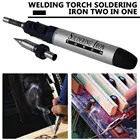 2 в 1 Газовый паяльник в форме ручки 12 мл, инструмент, паяльный пистолет с наконечником паяльника, беспроводная ручка-горелка