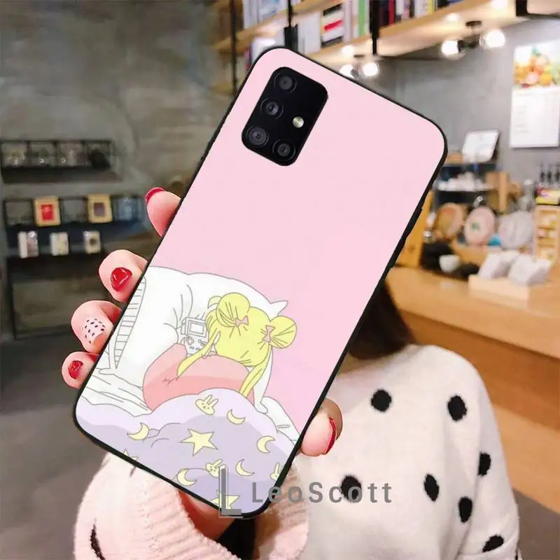 

cute Sailor Moon Phone Case For Samsung galaxy S 7 8 9 10 20 edge A 6 10 20 30 50 51 70 note 10 plus