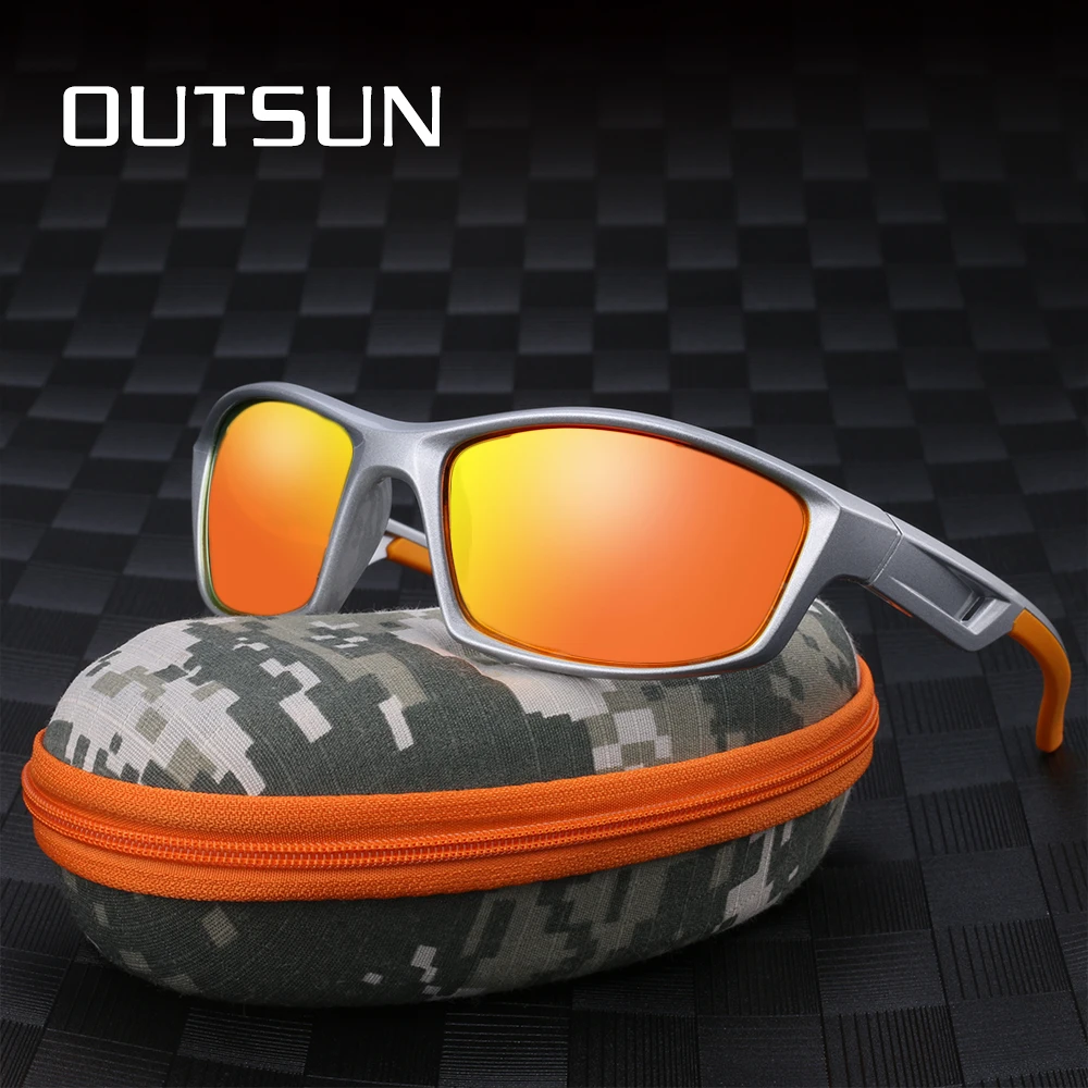 Солнцезащитные очки OUTSUN для мужчин и женщин, поляризационные очки для вождения, рыбалки, брендовые дизайнерские очки Tr90, 2020
