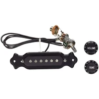 pre wired 6 string single coil pickup harness with volume tone pots for electric cigar box guitar electric cigar box guitar