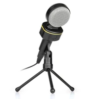 for computer pc phone desktop microphone with mini stand tripod audio recording