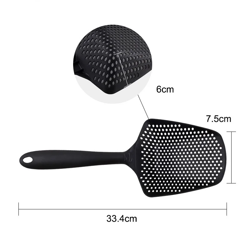 

1 Piece Scoop Strainer Colander Plastic Soup Spoon Noodles Forks Cooking Shovels Pasta Filter Spoon Vegetable Kitchen Tools