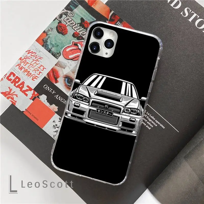 

Nissans Skyline Gtr R34 Bling Cute Phone Case For iphone 12 5 5s 5c se 6 6s 7 8 plus x xs xr 11 pro max mini