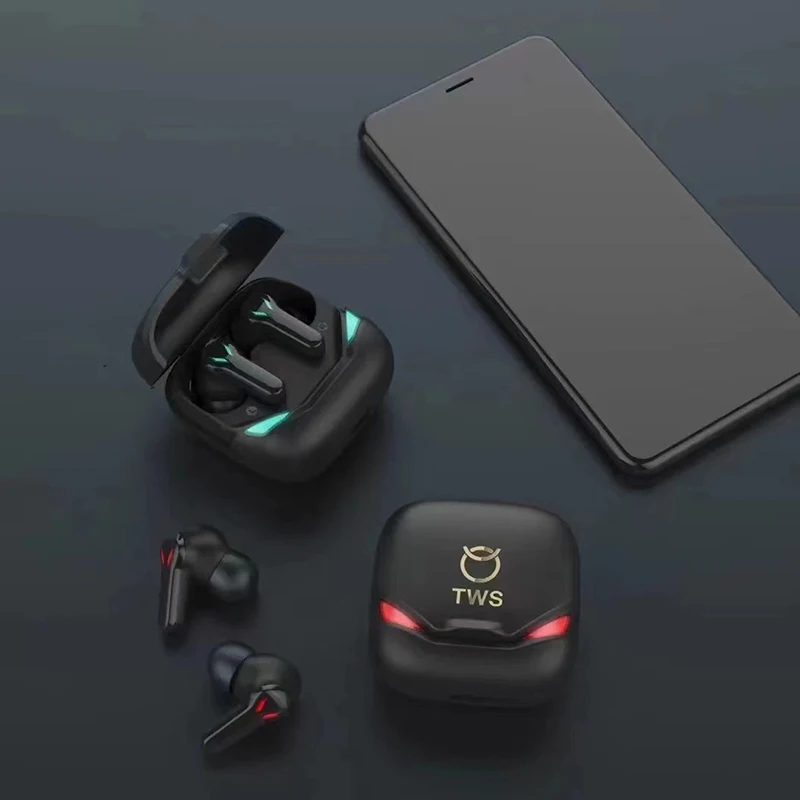 

Игровые музыкальные наушники-вкладыши, беспроводные Bluetooth 5,1, Hi-Fi наушники с дыхательной подсветкой, Спортивная гарнитура TWS, наушники для ...