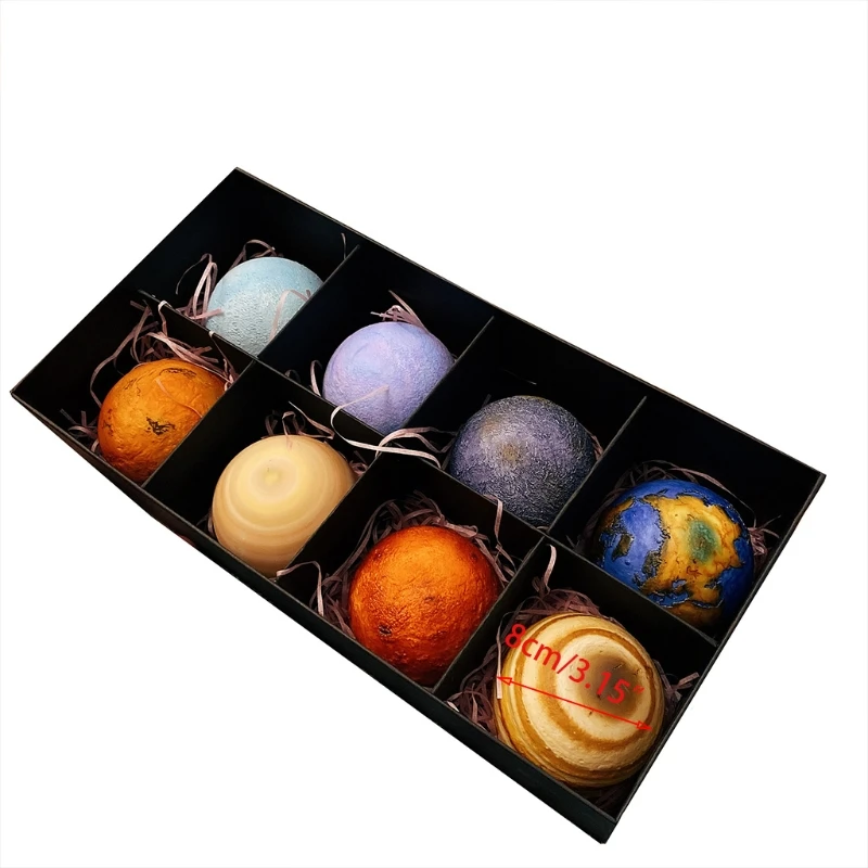 

3D Print Eight Planets Lamp Night Light Touch Pat Moon light With 3Colors