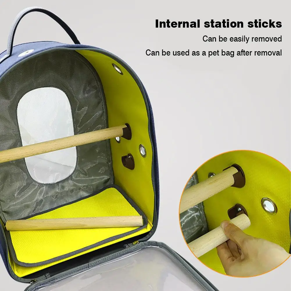 Птица Попугай Carrier Рюкзак Дорожная клетка для птиц из дышащего материала с