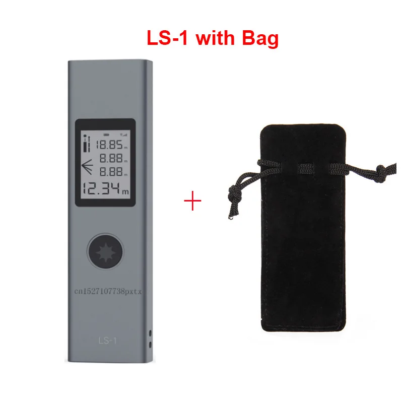 ls-1 with bag Xiaomi Tuka лазерный дальномер 40 м LS-P/LS-1S Портативный USB зарядное устройство высокая точность измерения лазерный дальномер руководство на английском языке - Цвет: ls-1 with bag