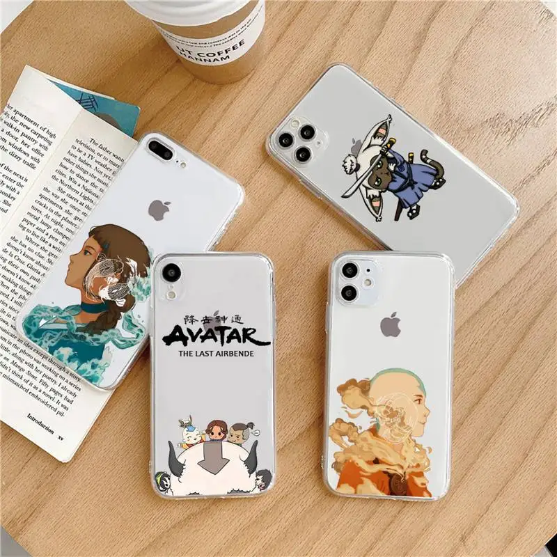 Чехол для телефона аниме Avatar the Last Airbender прозрачный мягкий iphone 5 5s 5c se 6 6s 7 8 11 12 plus mini