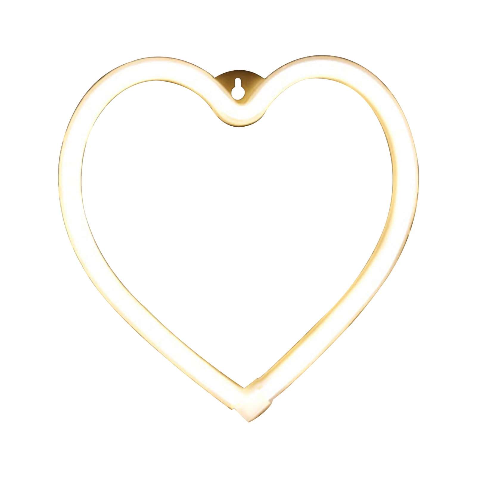 

Wedding Atmosphere Home Decor Bar Restaurant USB Battery Powered Wall Sign Hanging Lamp PVC Shop Led Neon Light Gift Heart Shape