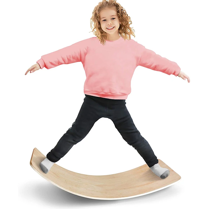 Доска для занятий йогой и фитнесом с изогнутыми качели деревянная доска