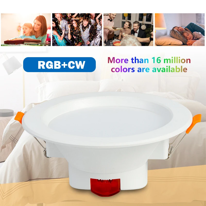 

Tuya ZigBee 3,0 Интеллектуальный светильник RGBCW светодиодные потолочные светильники умный дом голос Управление с Alexa Google Home Zigbee концентратор треб...