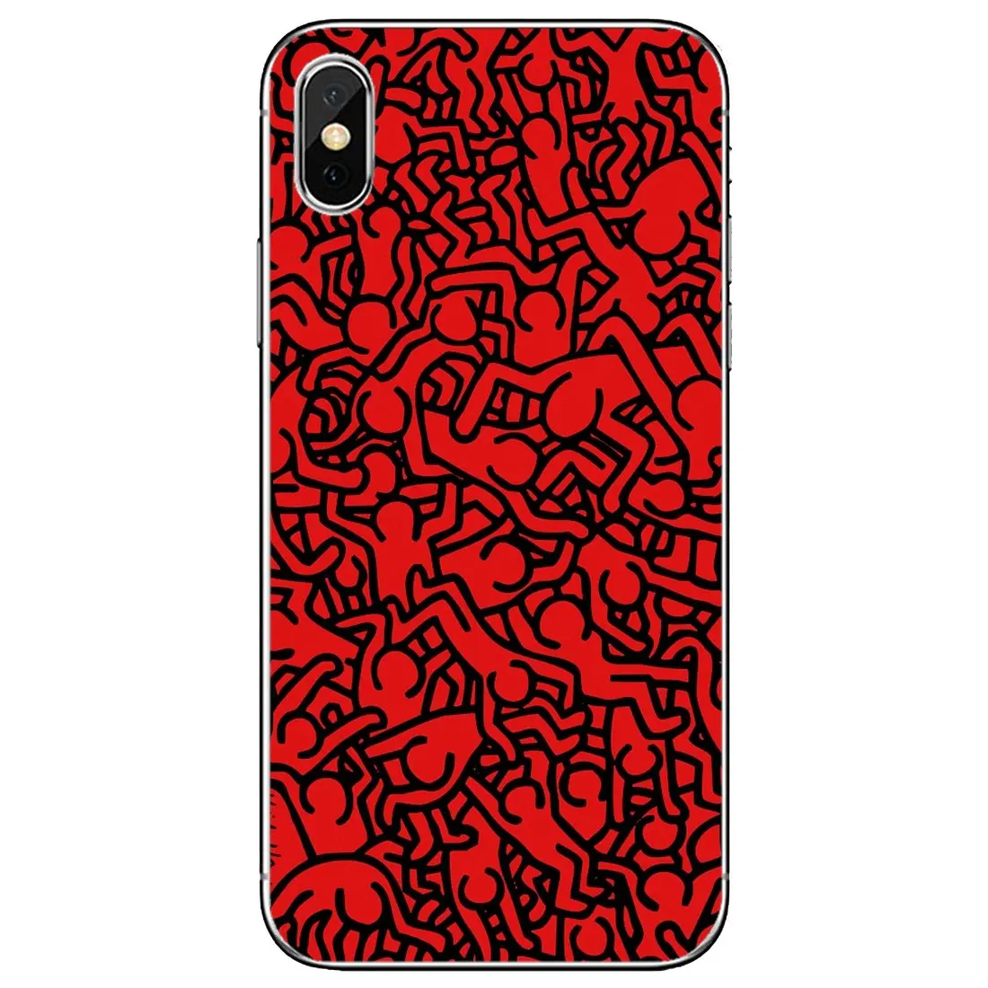 Чехол для телефона с цветным принтом Keith-Haring-Works Apple iPhone 10 11 12 Pro Mini 4S SE 5C 6 6S 7 8 X XR XS Plus