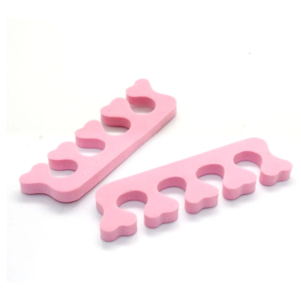 

100pcs Sponge Nail Finger Toe Separators Nail Art Pedicure Manicure Tools (Random Color)
