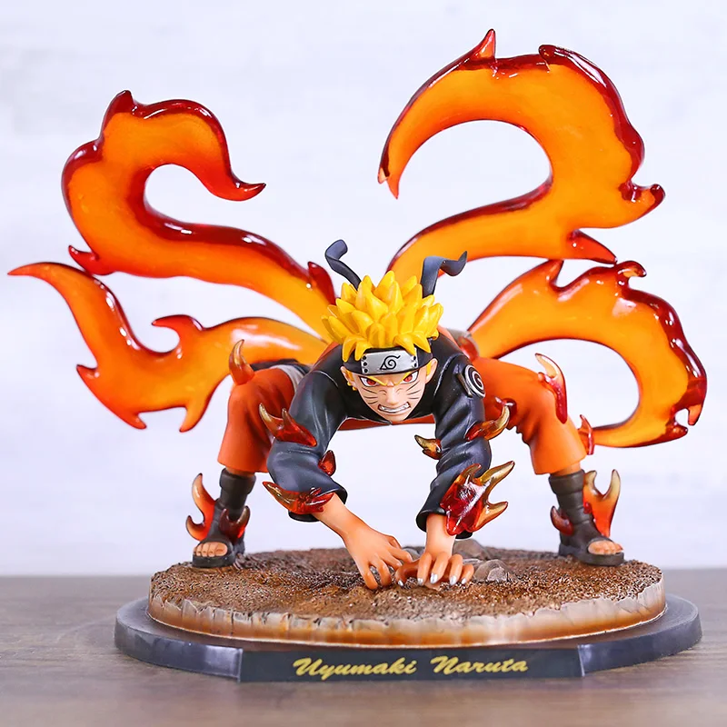 Shippuden четыреххвостовая Статуэтка Узумаки первой формы из ПВХ Коллекционная