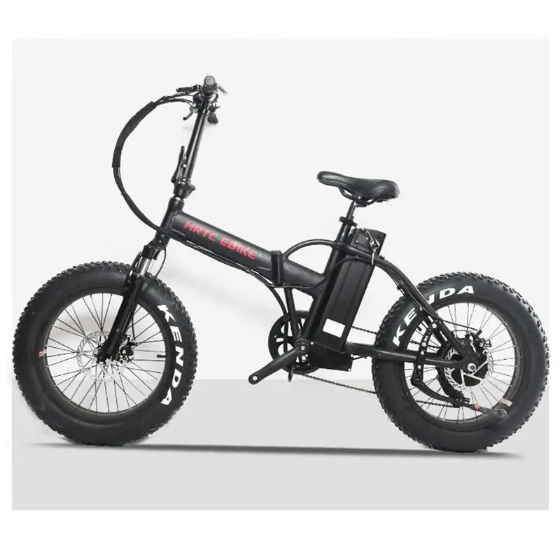 Verkaufen Große Fett 4,0 Reifen Off-Road Elektrische Bike 2 Rad Elektrische Fahrrad 500W 48V Tragbare Falten Elektrische Schnee Roller Für Erwachsene