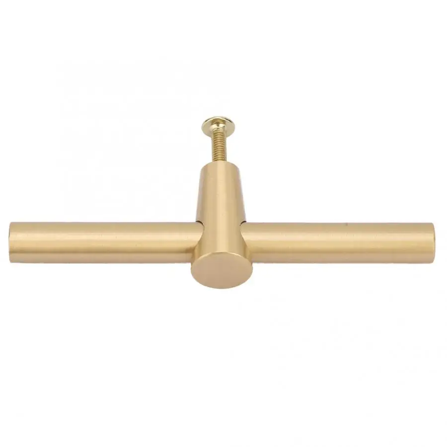 Латунная ручка шкафа матовый кухонный шкаф Т бар для двери Ручка ящика шкаф|Ручка