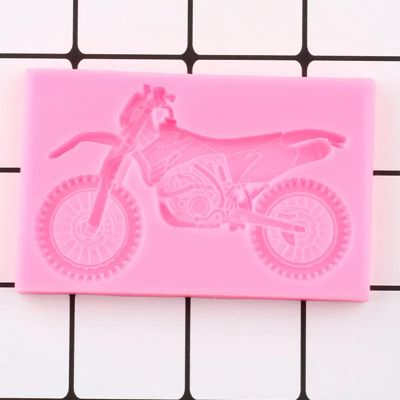 3D мотоциклетная силиконовая форма для детского дня рождения|Формы тортов| |