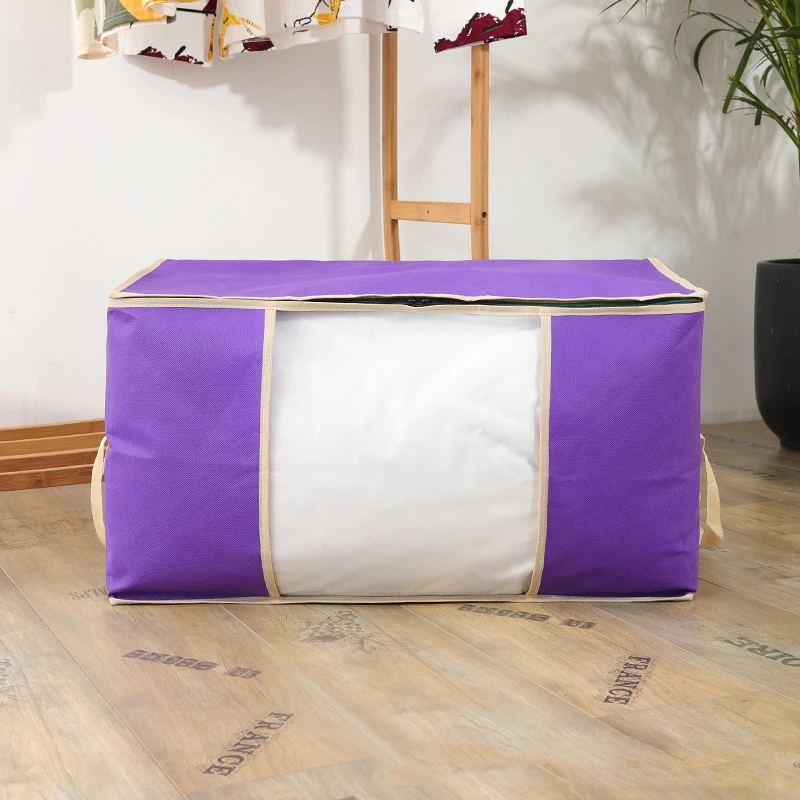 

Storage Bag for Clothes Blanket Quilt Pillow Luggage Breathable with 2 style Closet window S9S21S33