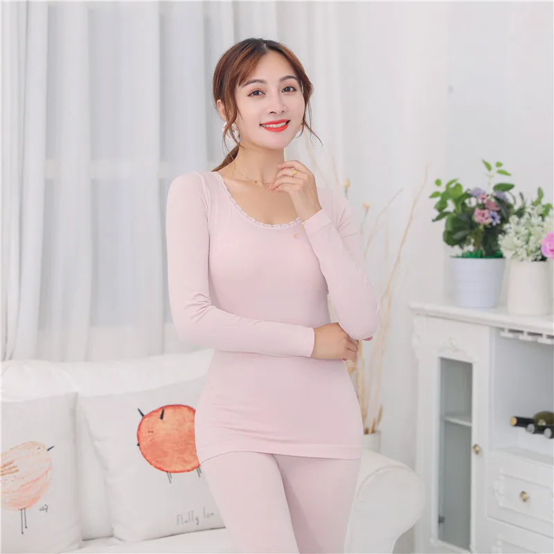 Новинка женские бесшовные комплекты термобелья для тела облегающее термобелье