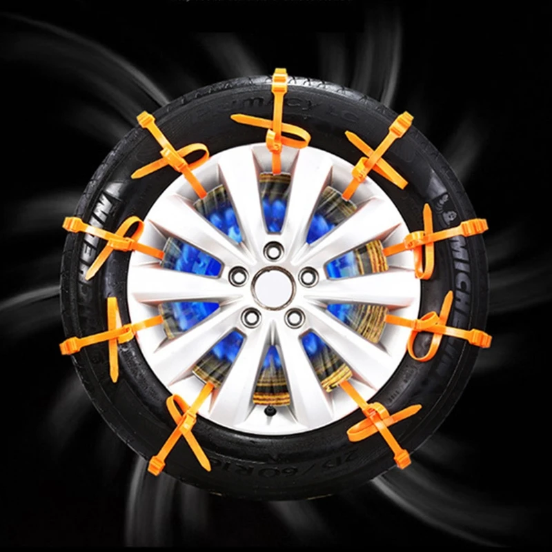 10 шт./компл. автомобильная универсальная противоскользящая цепь для снега