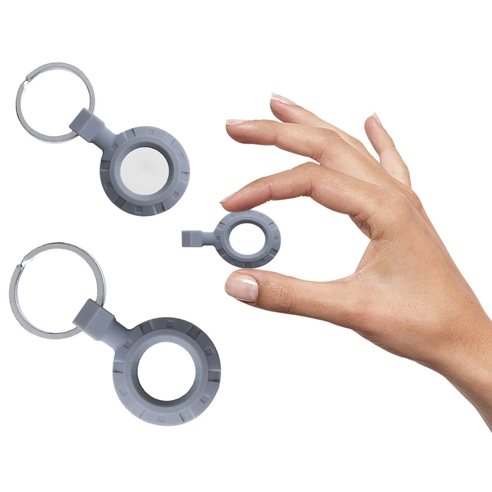 

New Protector Case Shell For Apple AirTags Locator Tracker Shockproof Anti-scratch Sleeve For Airtags Protective Cover Keychain