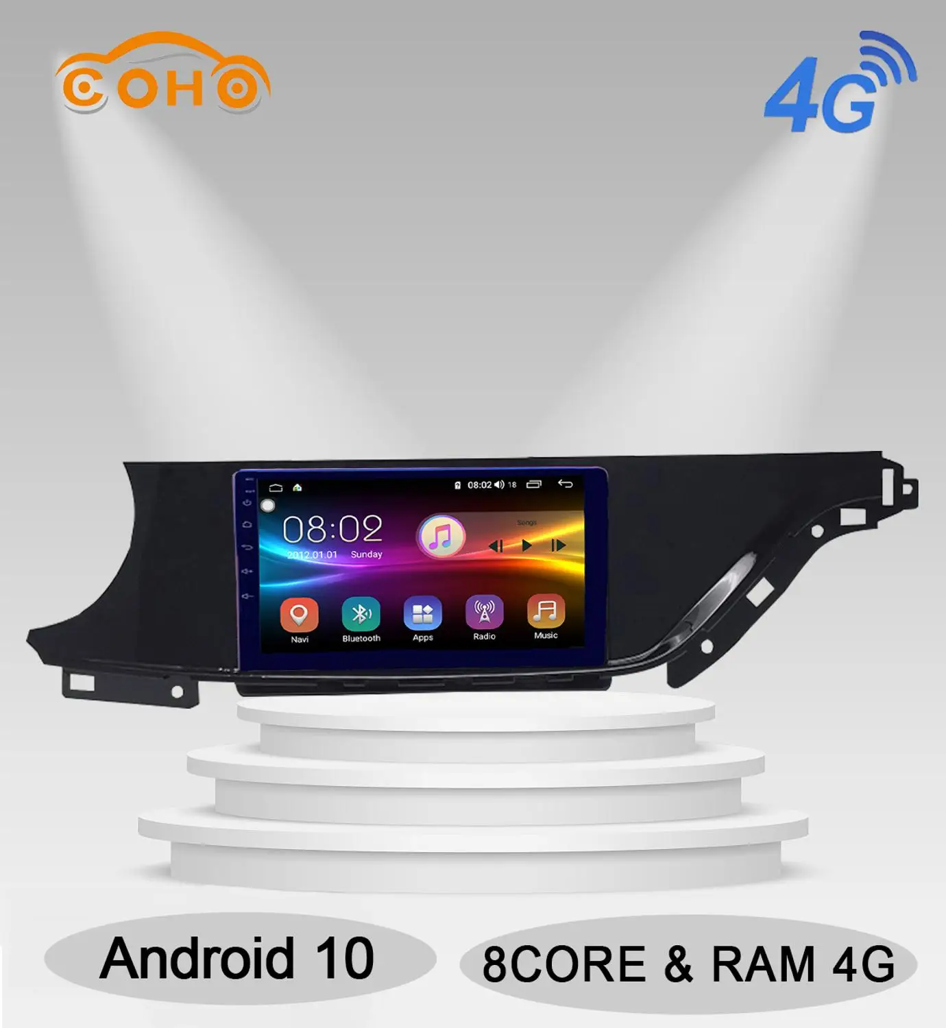 Автомагнитола Eado с восьмиядерным процессором Android 10 0 4 + 64 ГБ Gps навигацией для Changan