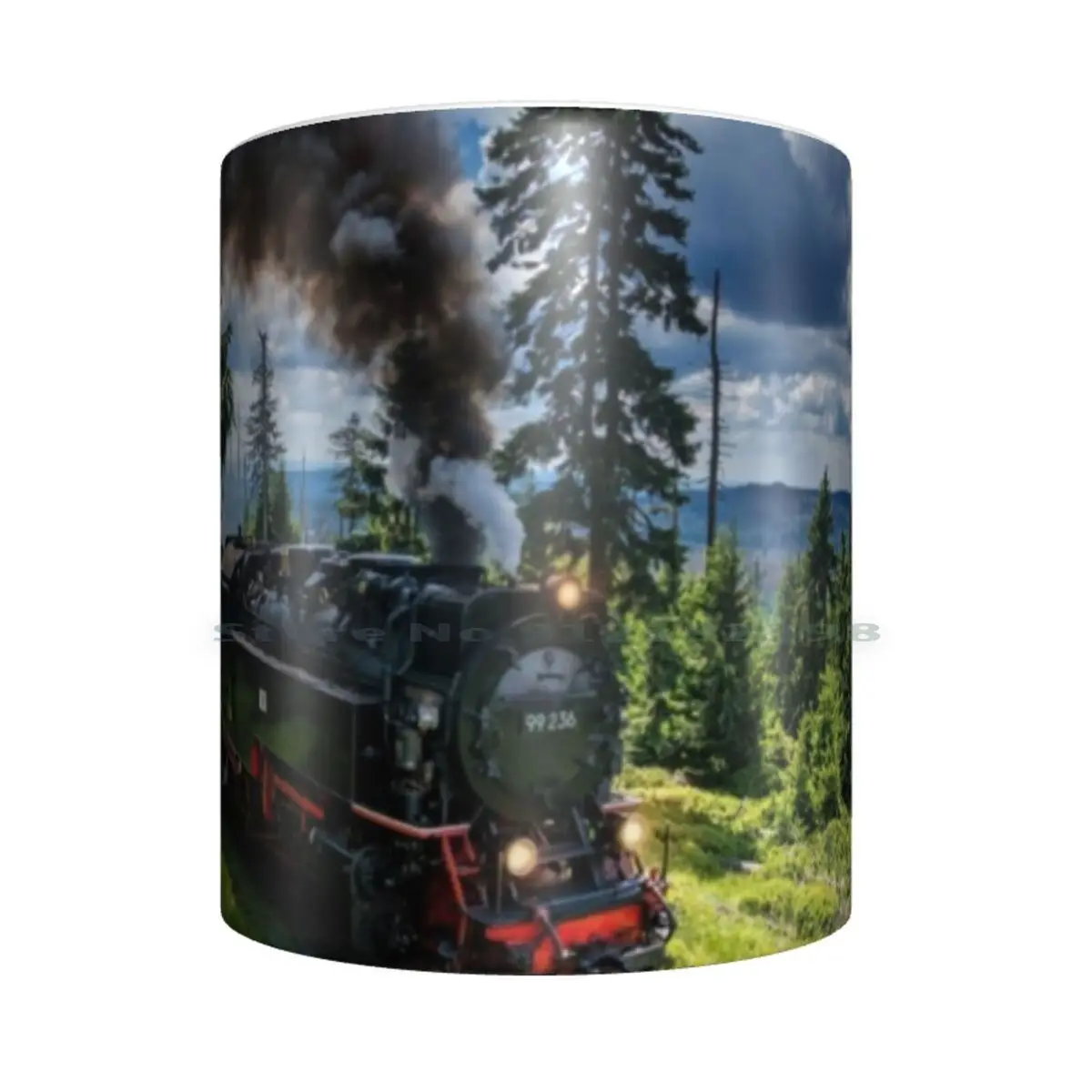 S tea m Локомотив-Harz с узким железом (Германия) Керамические Кружки Кофейные чашки