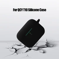 new silicone protective cover shell anti fall earphone case for qcy t10 bluetooth earphone accessories