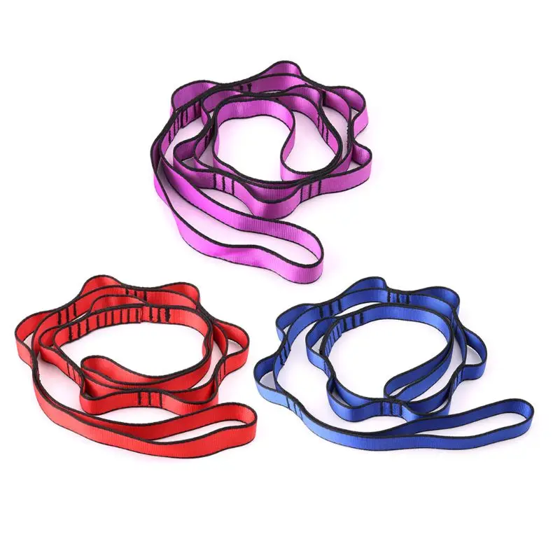 

Climbing Nylon Daisy Chain Rope With Loops Yoga Hammock Hanging Strap Bandlet