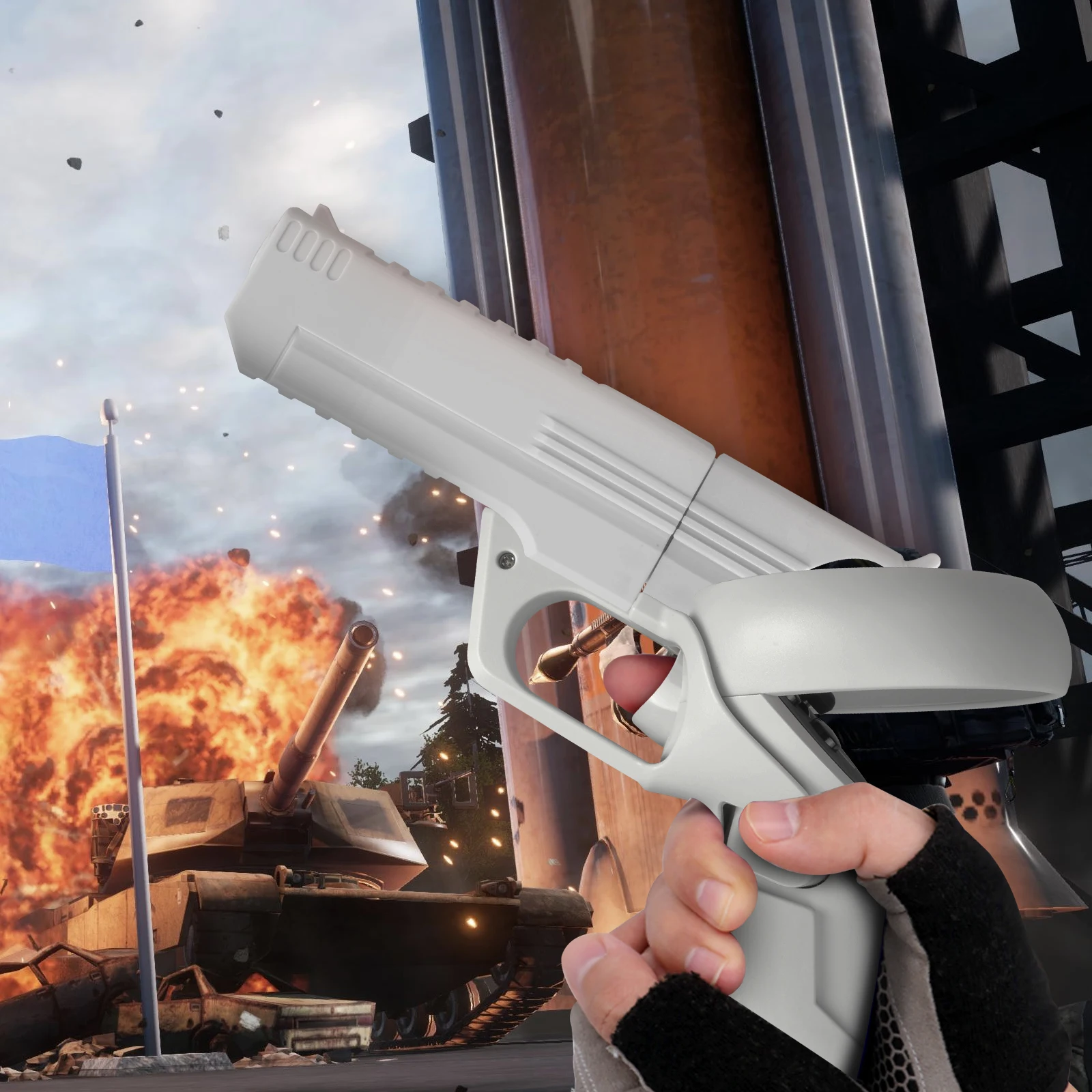 Новый VR игровой пистолет для Oculus Quest 2 чехол пультов управления улучшенный опыт FPS