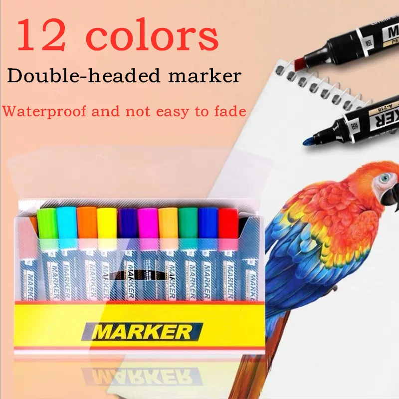 

12 Colors Sketching Graffiti markers for waterproof permanent for drawing manga poster special posca Art office school supplie